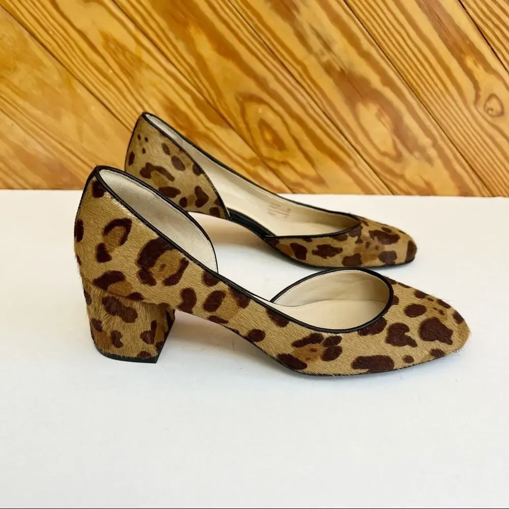 Cole Haan Animal Print Calf Hair D'Orsay Pump